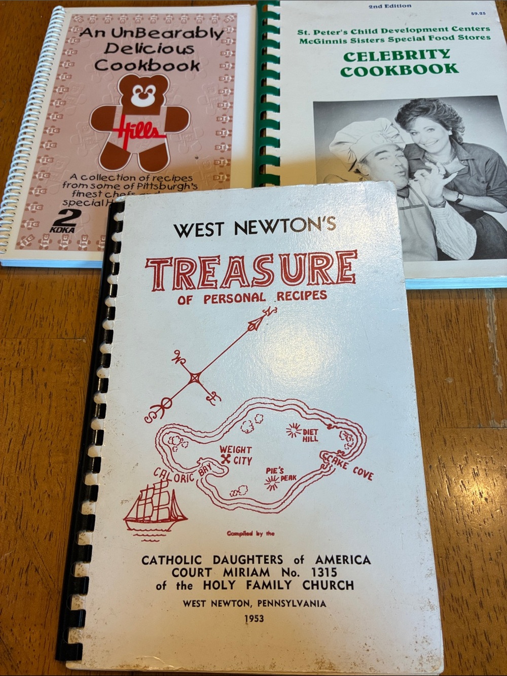 Three Vintage community cookbooks